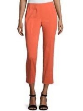 Lafayette 148 Coral Stanton Ankle Pants Trousers Cigarette Pants Size 4 Office